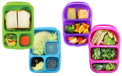 goodbyn lunch boxes filled with food for kindy